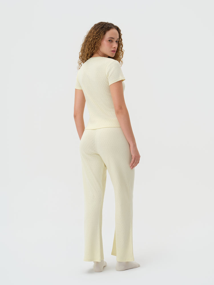 Sol Sarı Tişört Pantolon Takım